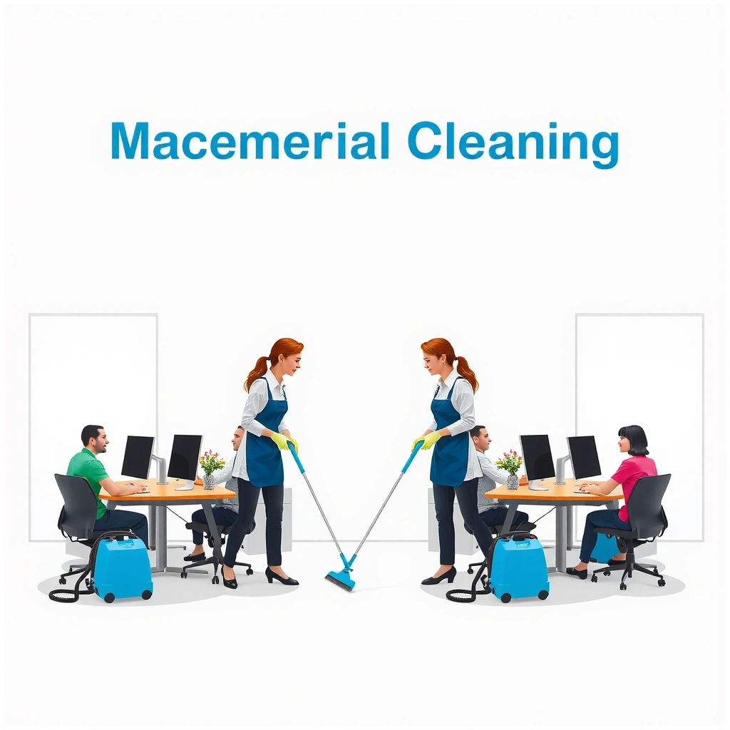 Professional cleaning service in action