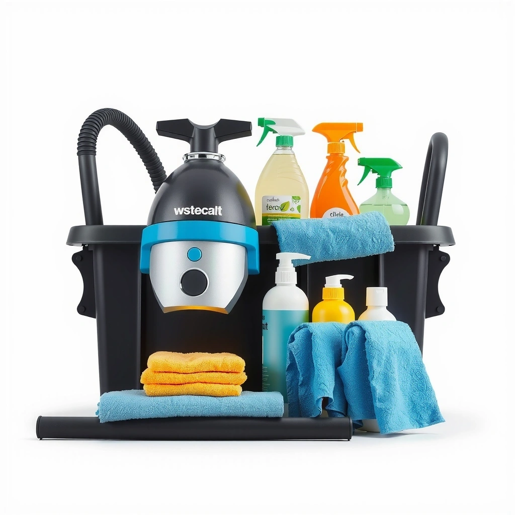 SparkNest cleaning team equipment and eco-friendly supplies